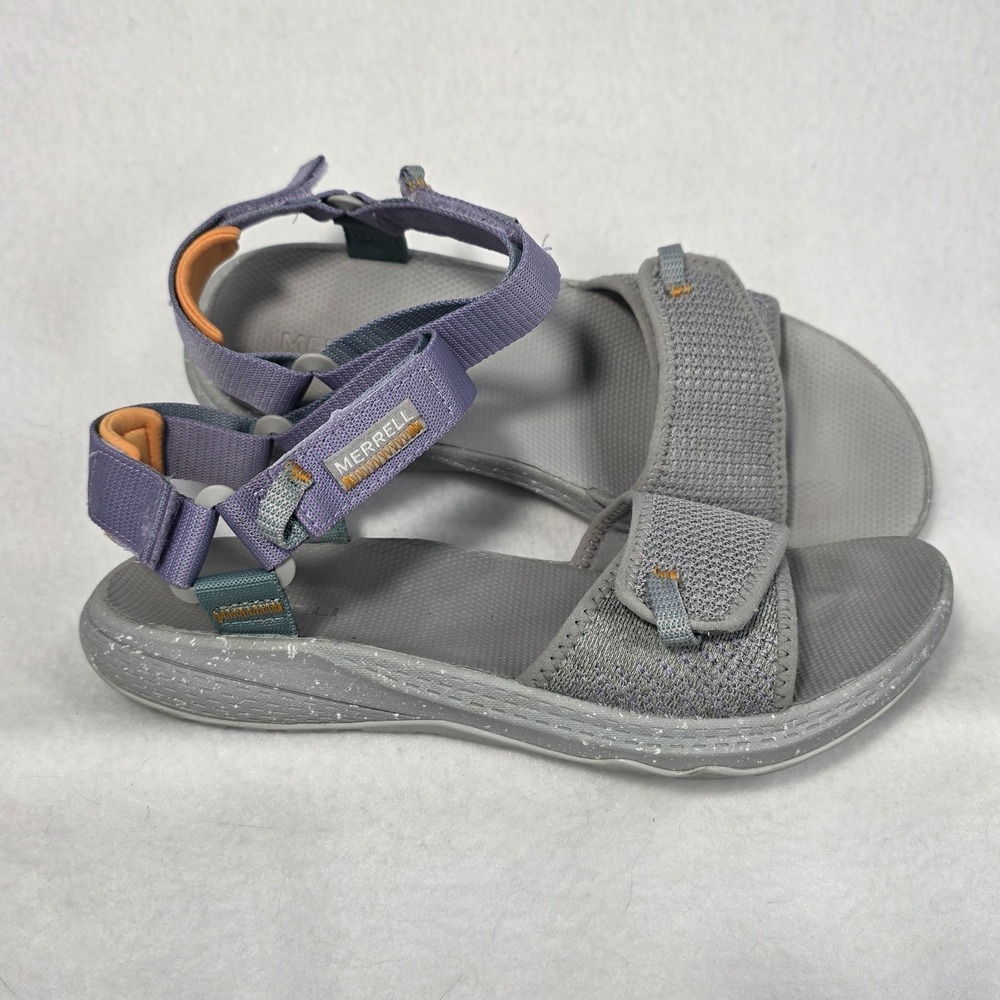 Merrell Women's Bravada Backstrap Paloma Casual Sport Sandals Gray Purple Size 8